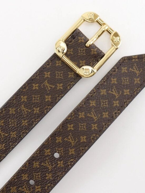 LOUIS VUITTON Ceinture Malletier belt M9943 Brown Monogram canvas unisex main image 8